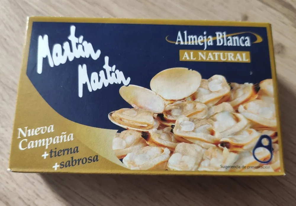 Almeja blanca al natural