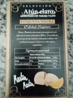 Atún claro, arotimizqdo con Naranja y clavo