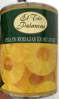 Piña en rodajas en su jugo