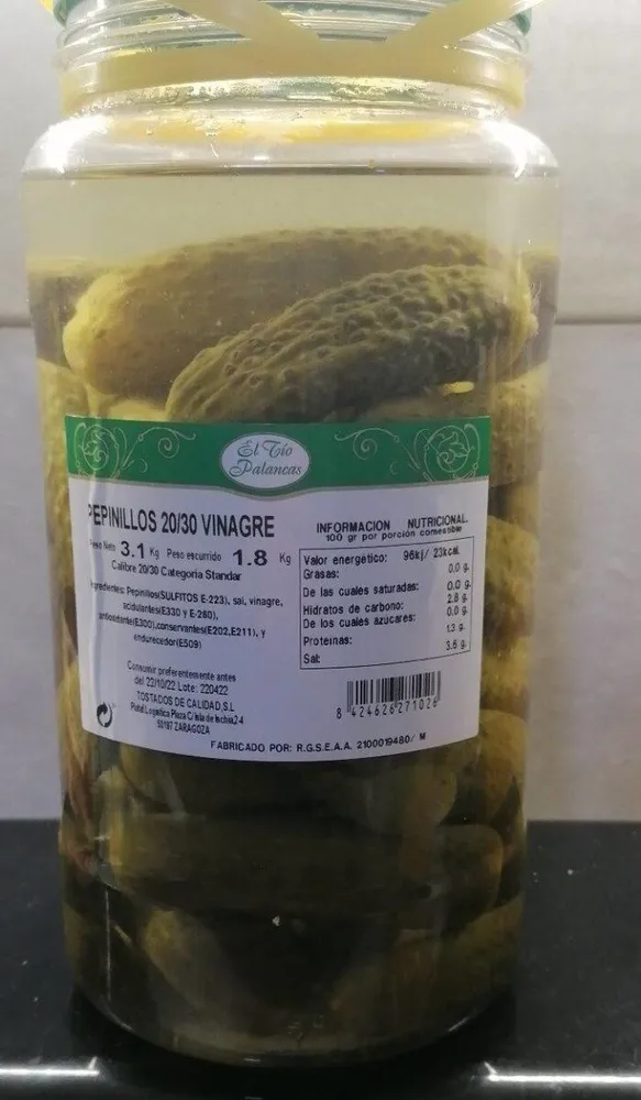 Pepinillos vinagre