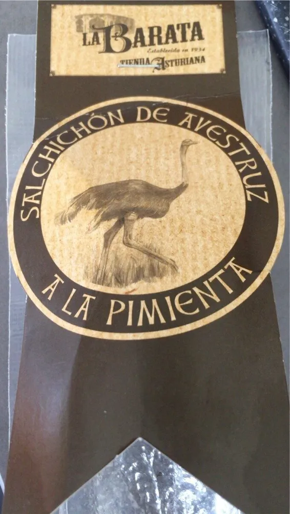 Salchichón de avestruz a la pimienta