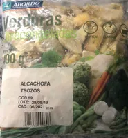 Alcachofas trozo congeladas