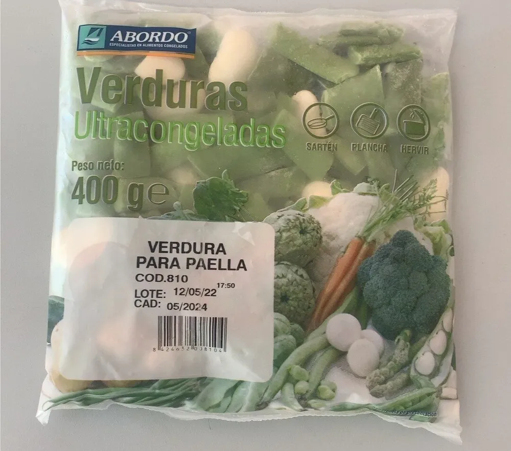 Verdura para paella