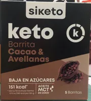 Keto barrita cacao & avellana