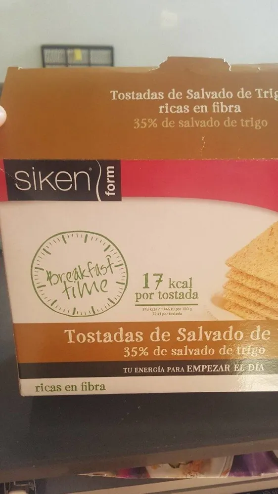 Tostadas de salvado de trigo