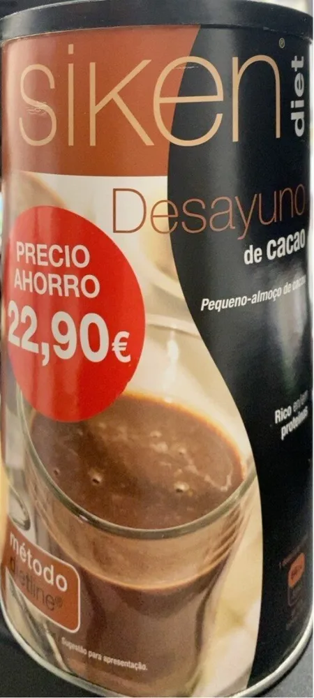 Siken diet desayuno de cacao