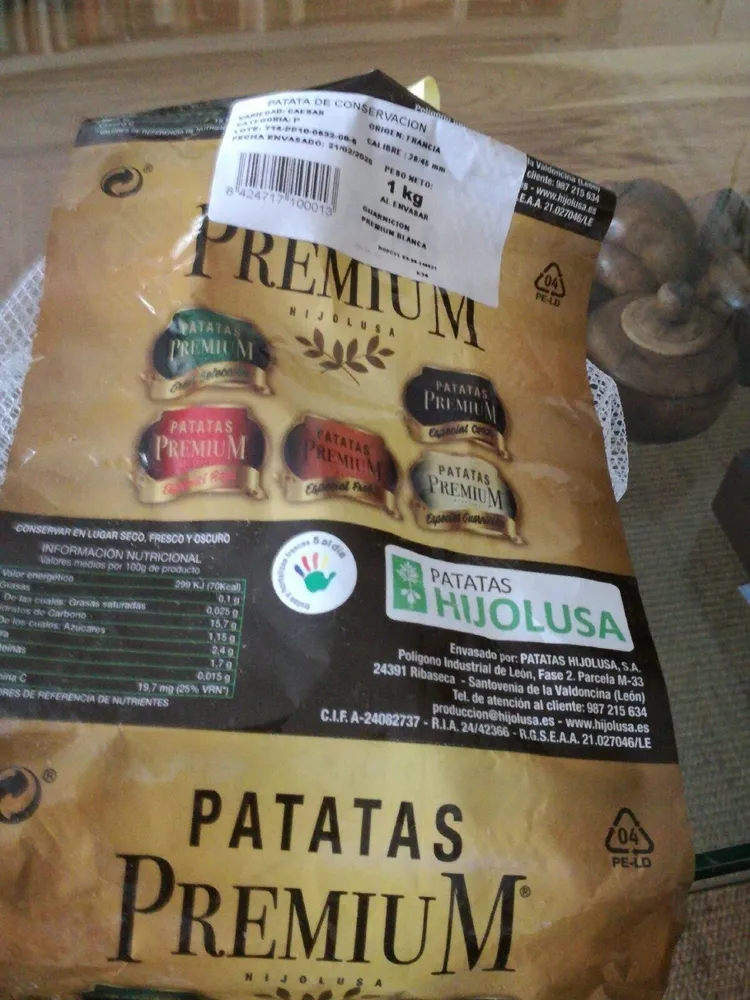 Patatas premium guarnicion