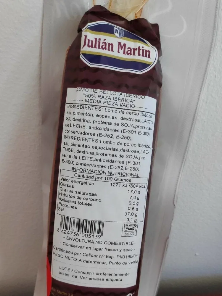 Lomo de bellota ibérico "50% raza ibérica"