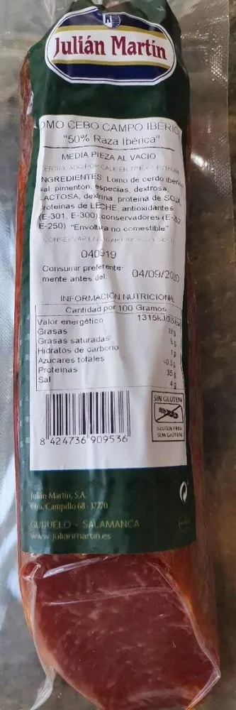 Lomo de cebo campo iberico