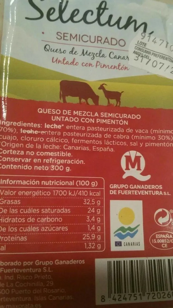 Selectum Queso Semicurado