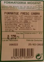 Formatge fresc cabra