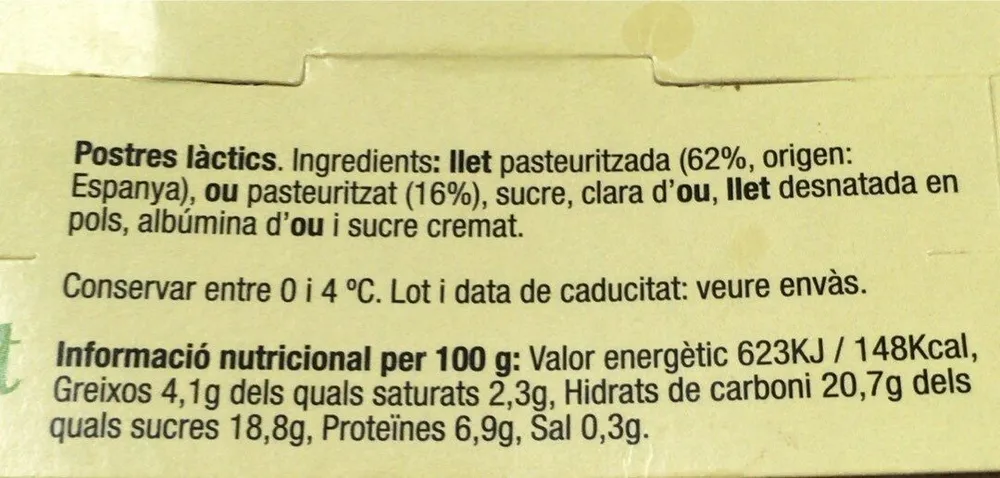 Postres làctics