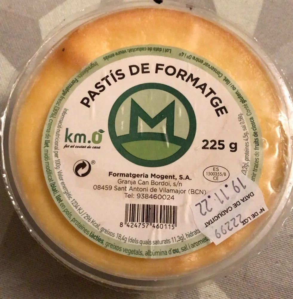 Pastel de queso
