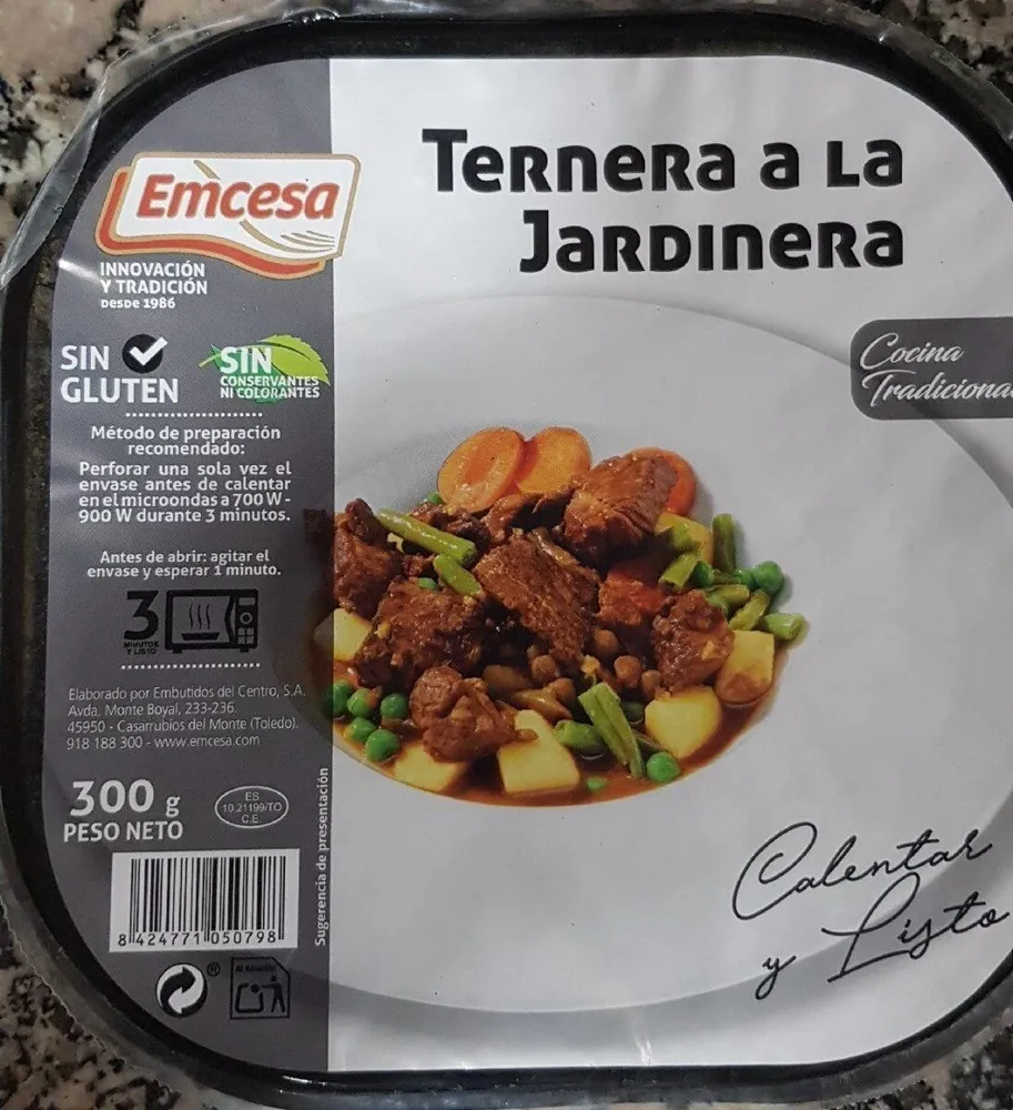 Ternera a la jardinera