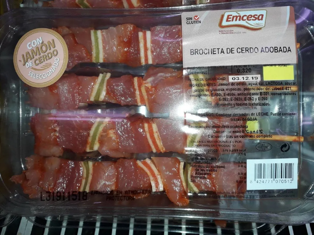 Brocheta de Cerdo Adobada