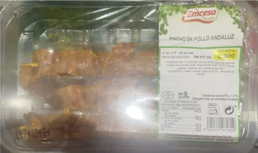 Pincho de pollo andaluz