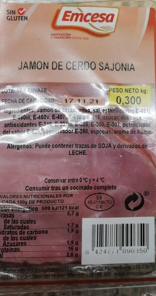 Jamón de cerdo sajonia