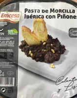 Pasta de Morcilla iberica con piñones