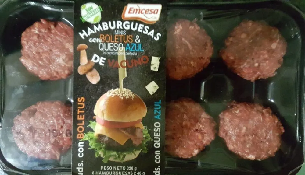Hamburguesa minis con boletus y queso azul