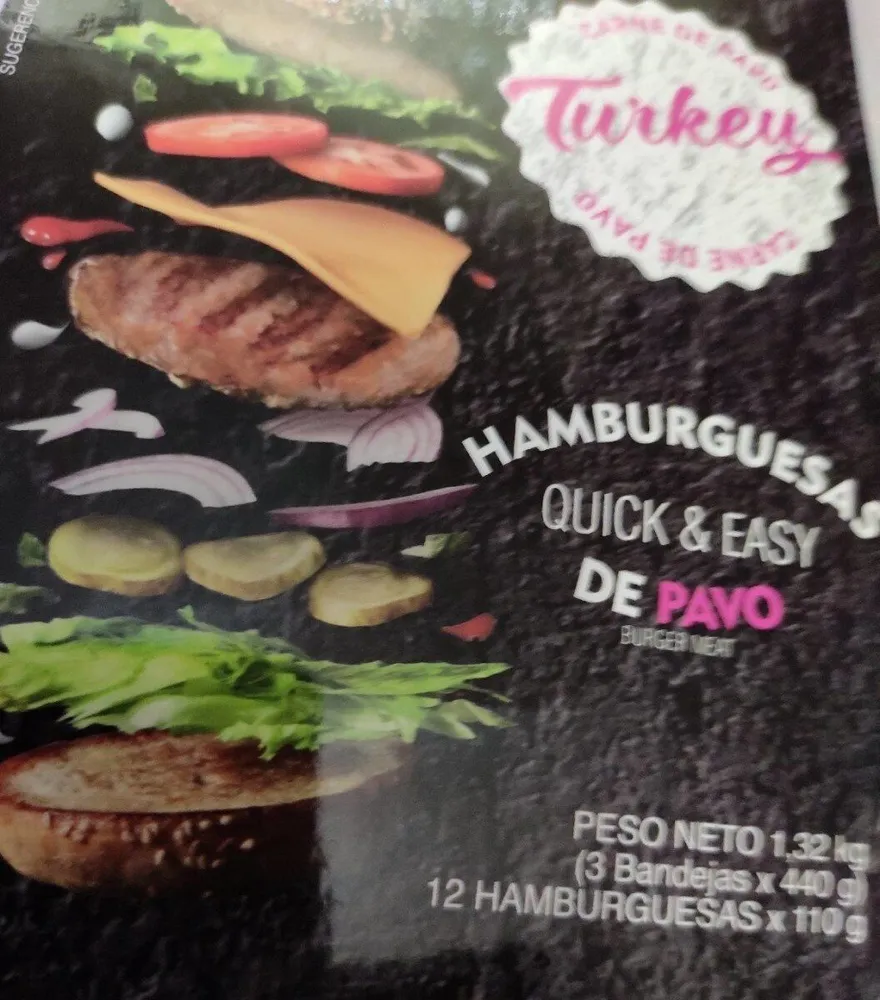 Hamburguesa de pavo