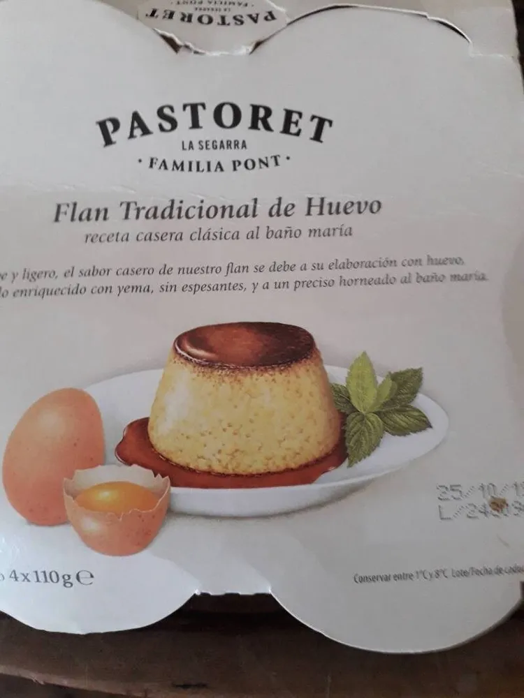 Flan tradicional de huevo
