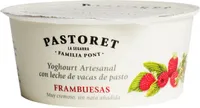 Yogur artesanal cremoso con frambruesas sin gluten