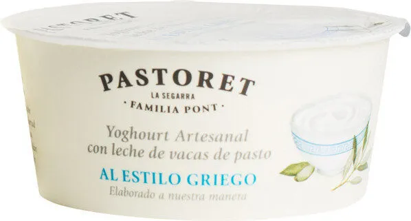 Yogur griego artesanal natural sin gluten
