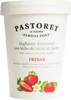 Yogur artesanal cremoso con fresas sin gluten