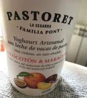 Yogur artesanal cremoso con melocotón y maracuyá sin gluten