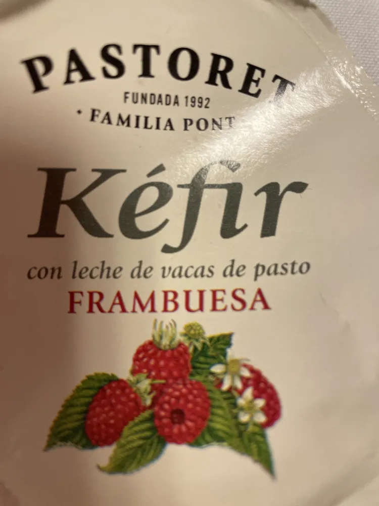 kefir con frambuesa