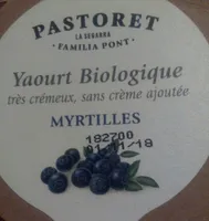 Yaourt Biologique  très crémeux, sans crème ajoutée MYRTILLES