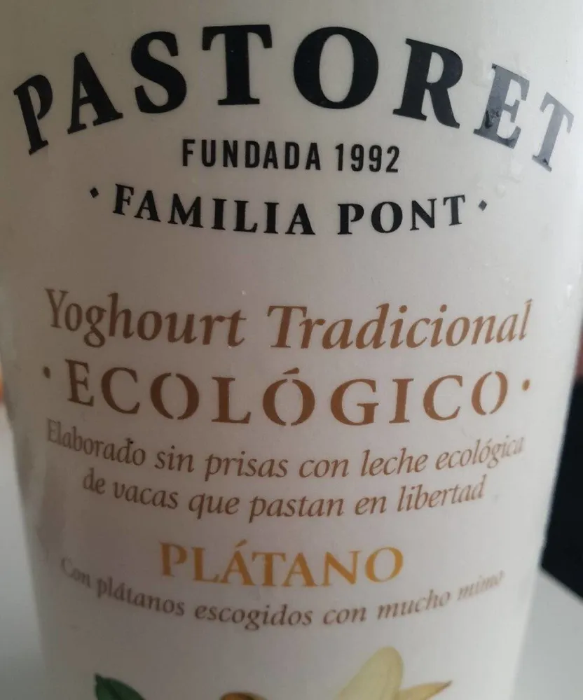 Yogur Tradicional Ecológico Plátano