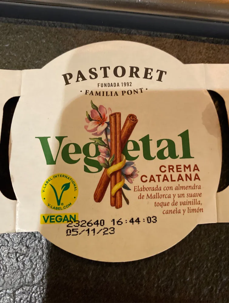 Crema catalana vegetal