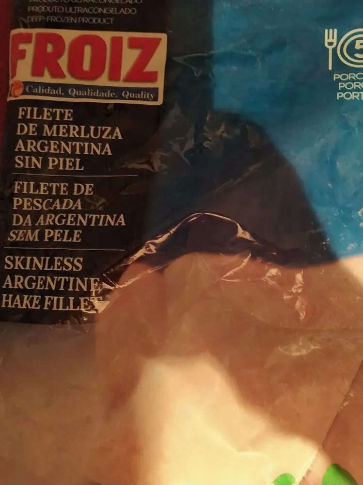 Filete de merluza argentina sin piel