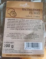 Magdalenas floral sabor limón