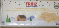 Turrón de chocolate blanco crujiente