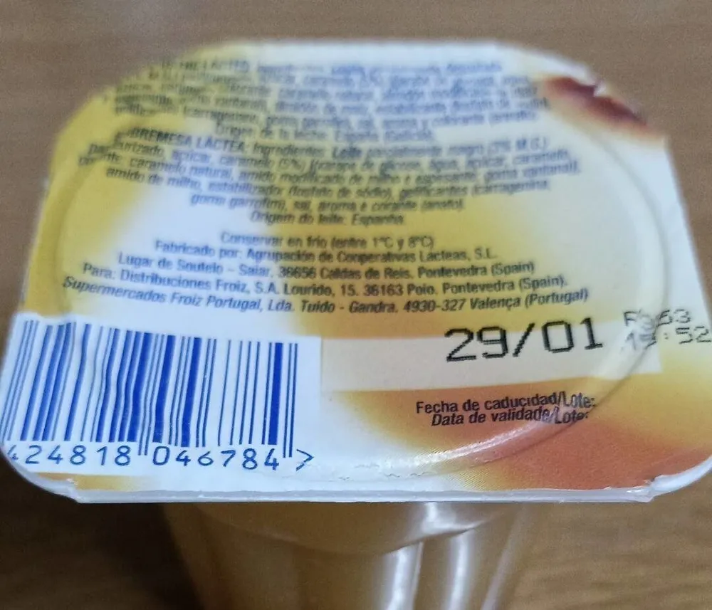 Froiz postre lácteo