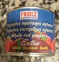 Pimientos morrones enteros