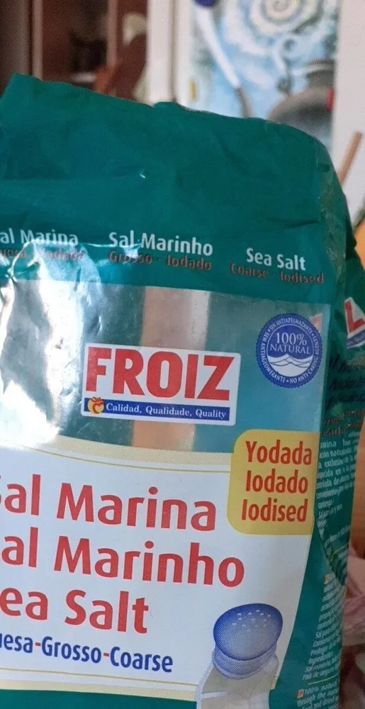 Sal marina iodada gruesa