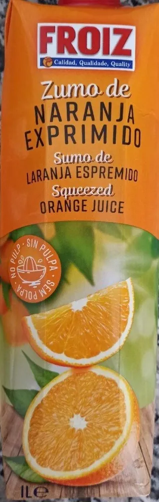 Zumo de naranja exprimido