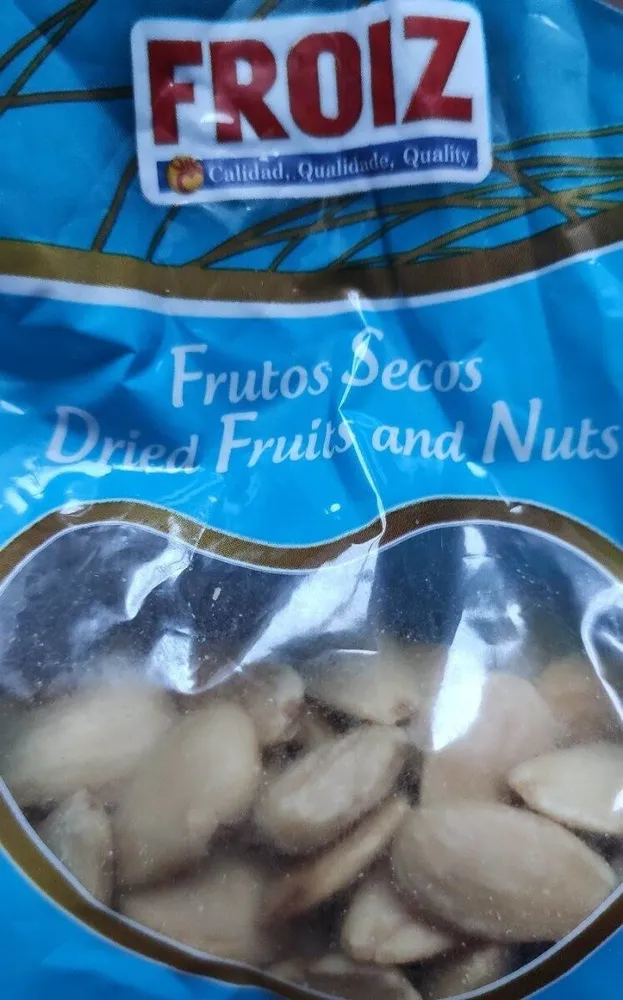 Almendras sin piel fritas y saladas