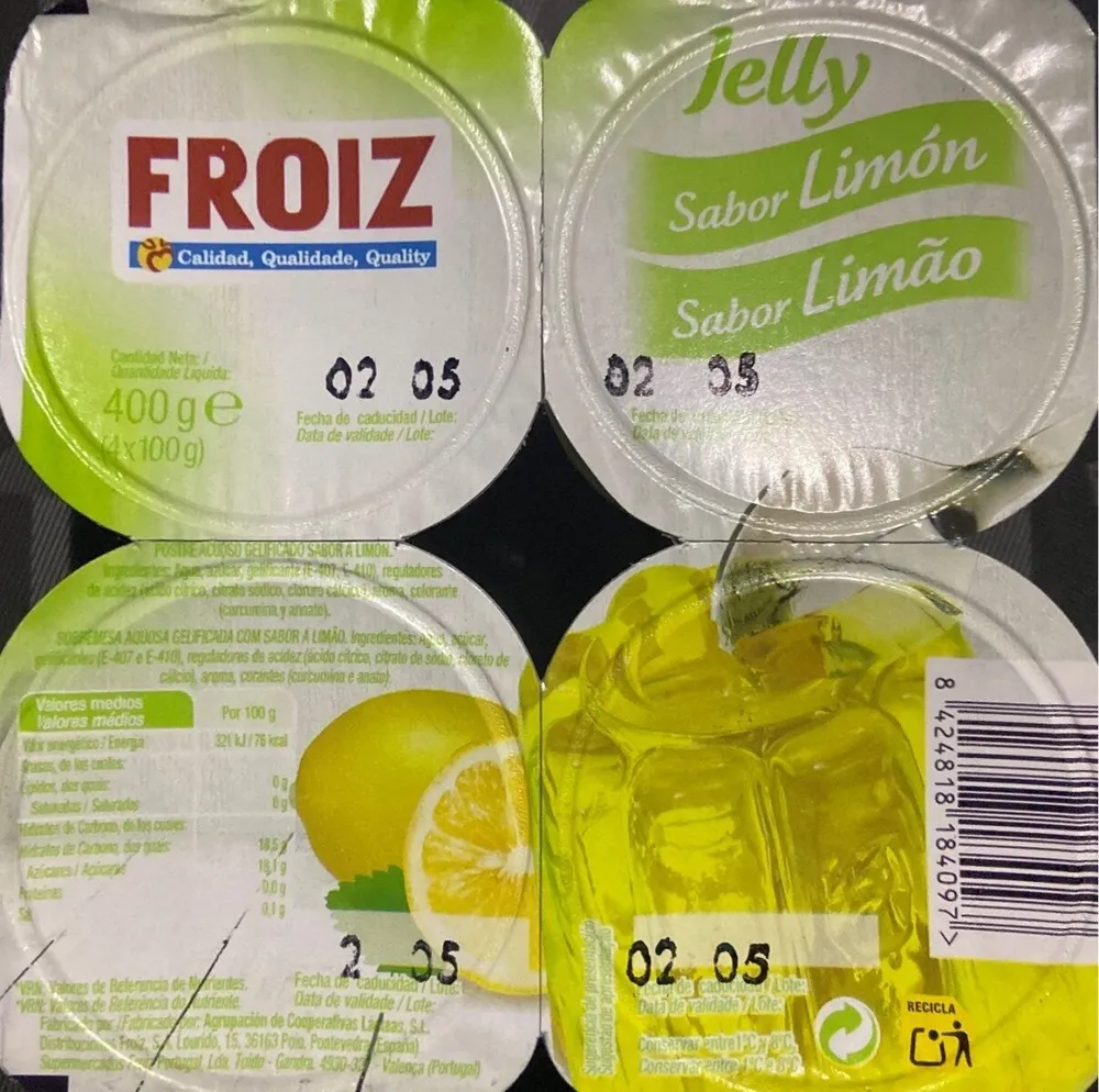 Jelly sabor limón