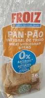 Pan de molde integral de trigo sin  azúcares añadidos