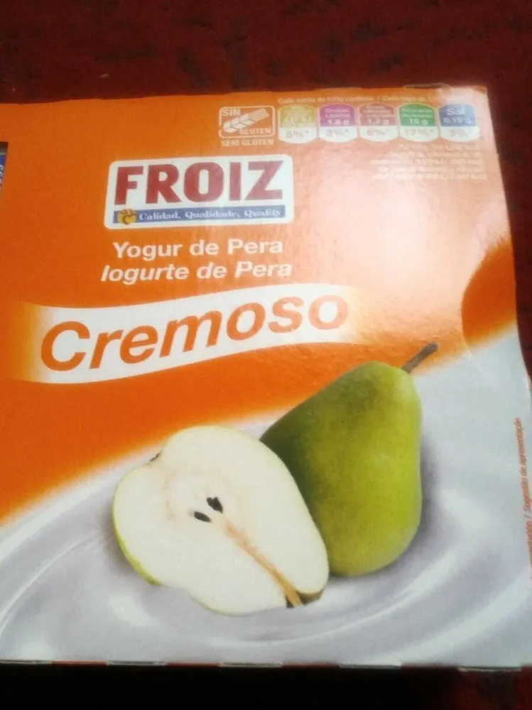 Yogur de pera cremoso