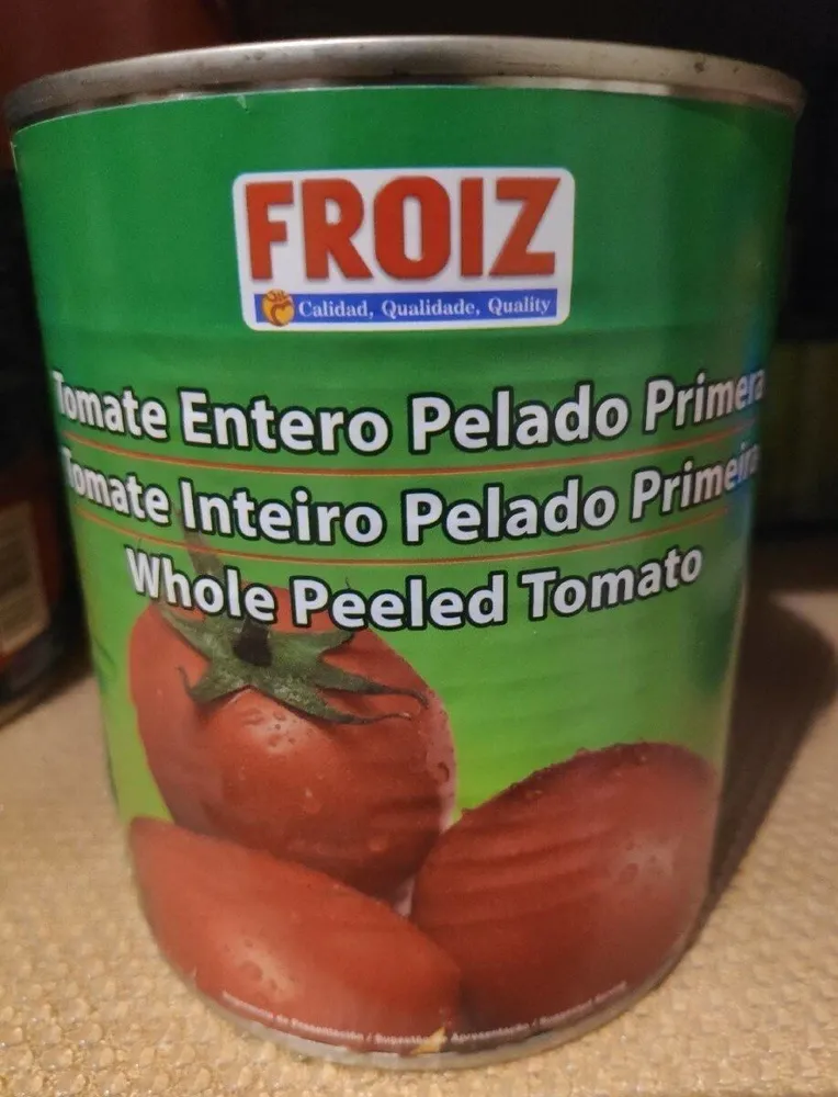 Tomate entero pelado primera