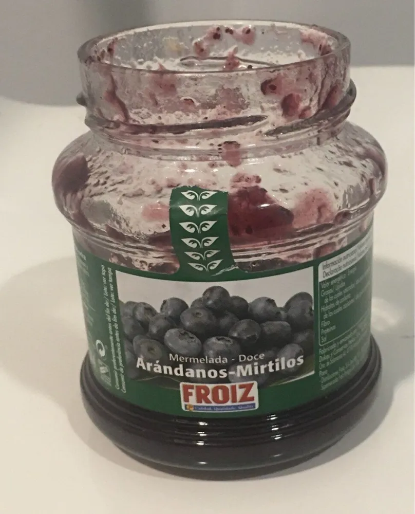 Mermelada de arandanos