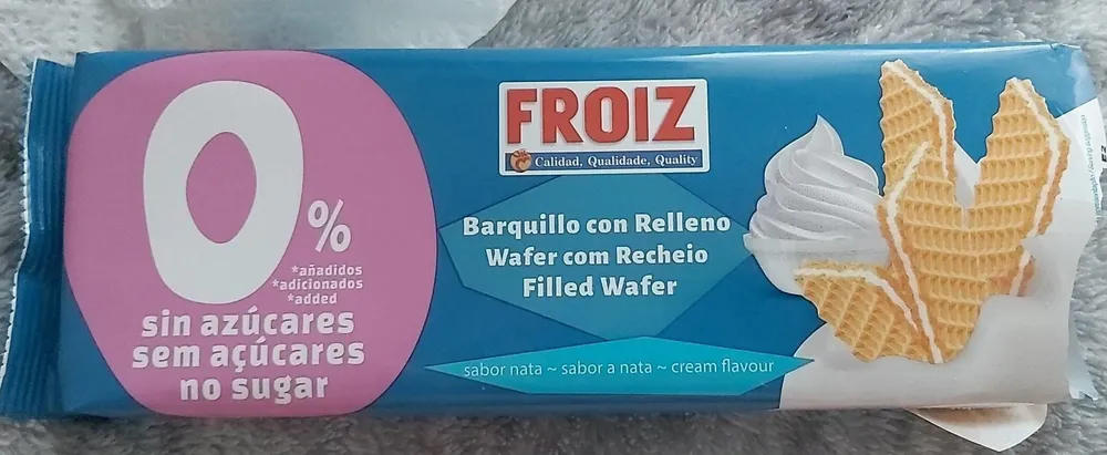 Barquillo con Relleno 0 azúcar