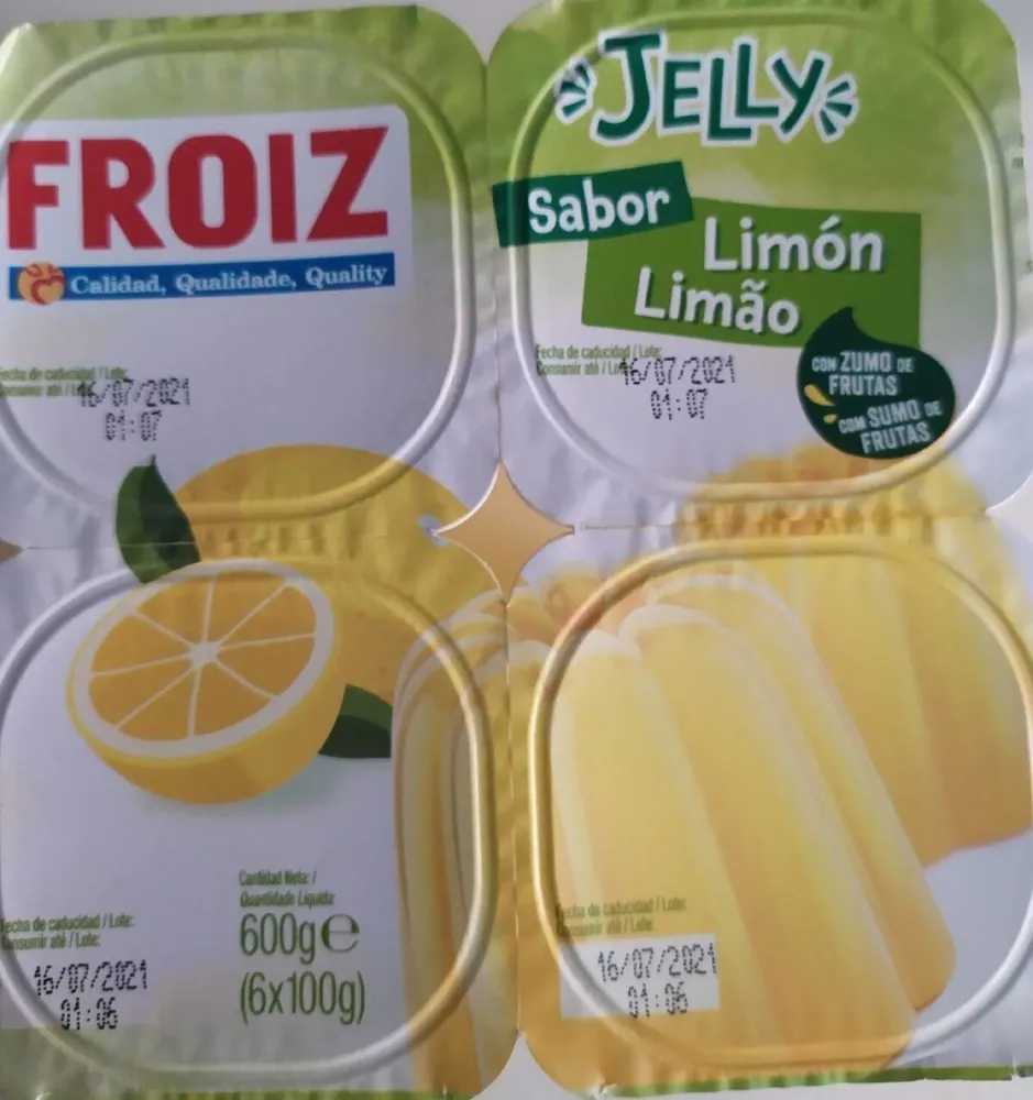 Jelly sabor limón