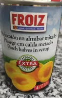 Melocotón en almíbar mitades