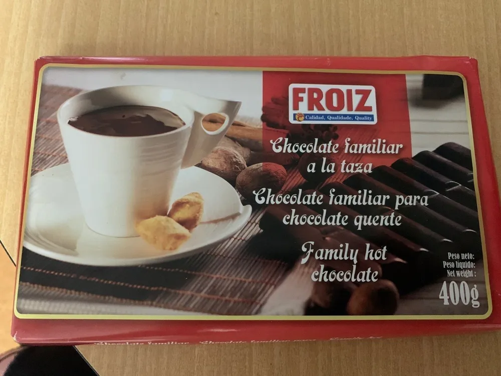 Chocolate familiar a la taza